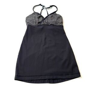 Lululemon Tank Top Womens Faux Wrap Tank Built in Bra